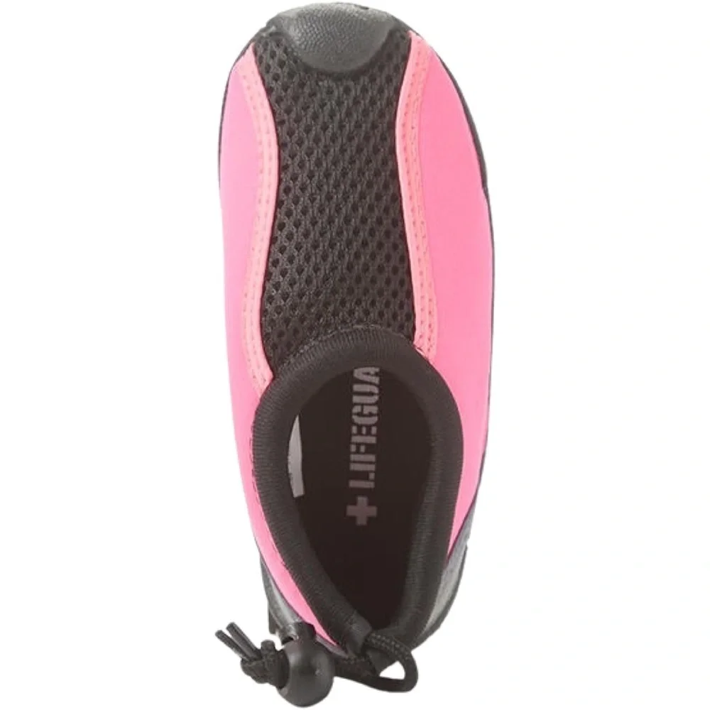 LIFEGUARD • Kids Black & Pink Water Swim Shoe Colorblock Aquatic Beach Gear